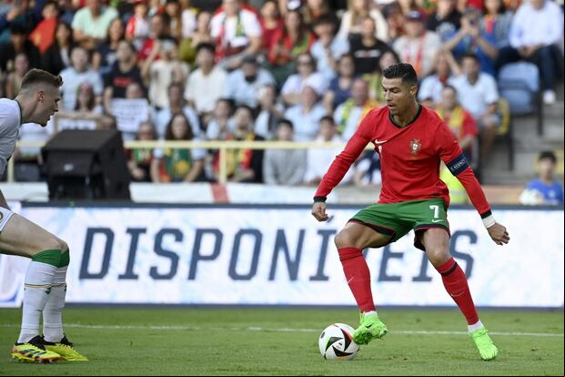 Cristiano Ronaldo afronta su sexta Eurocopa. Logró el ansiado título en 2016 y espera obtener la gloria esta vez en tierras alemanas. (Photo by MIGUEL RIOPA / AFP)
