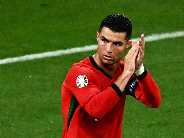 Cristiano Ronaldo no pudo anotar en el Portugal 2-1 Rep. Chequia por la Eurocopa 2024. (Foto: AFP)