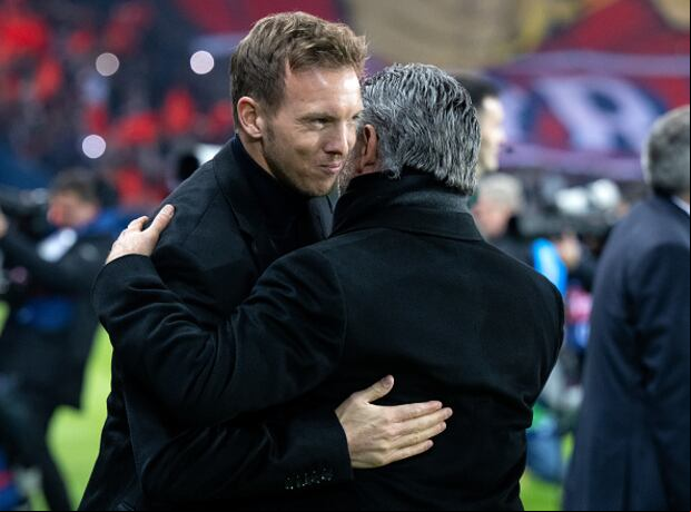 Nagelsmann enfrentó a Galtier en la presente temporada. (Getty Images)