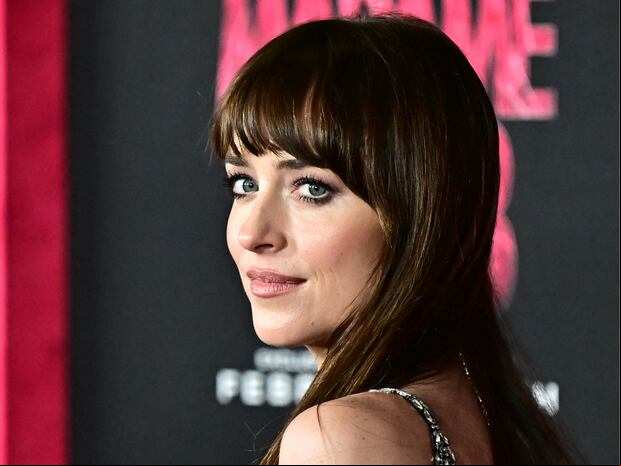 Dakota Johnson durante la premiere de "Madame Web" (Foto: AFP)