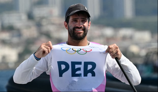 Stefano Peschiera ganó el bronce en París 2024 y dejó a Perú en el puesto 84 del medallero general. (Foto: AFP)