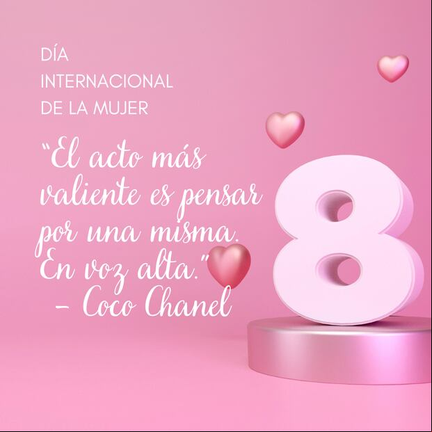 "El acto más valientees pensar por una misma. En voz alta." - Coco Chanel. | Crédito: Canva / Composición Depor