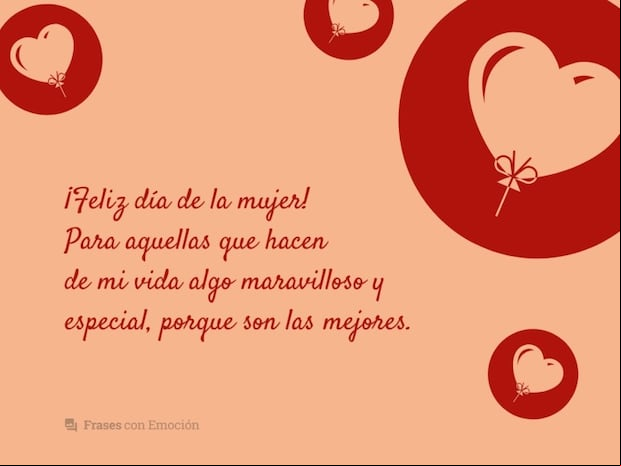 Día de la Mujer 2022: frases, poemas y tarjetas para compartir por WhatApp, Facebook y redes sociales (Foto: Internet).