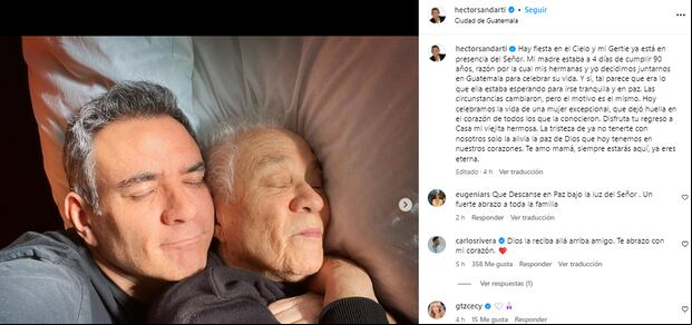La publicación Héctor Sandarti generó diversas reacción en redes sociales (Foto: Héctor Sandarti / Instagram)