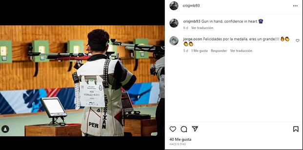 El instagram de Cristian Morales. (Instagram)