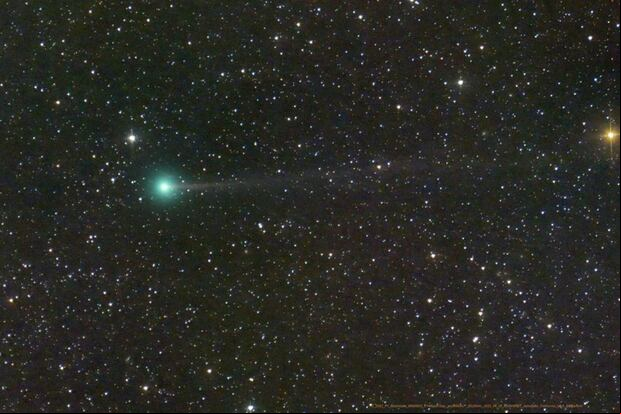 Fotografía de la NASA del cometa Nishimura que se podrá ver este domingo 17 de septiembre en México y otros países del mundo. (Foto: AFP)