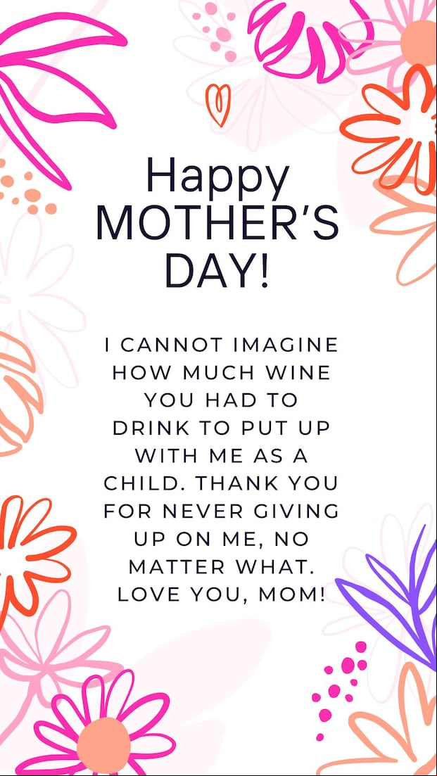 When people say "You're turning into your mother," I take that as the best compliment. I love you, Mom, and I'm proud to be your daughter. Wishing you a happy Mother's Day, Mom! (Photo: Canva.com)