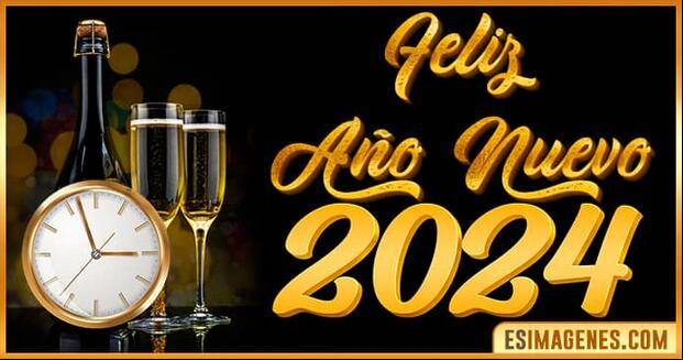Imágenes con frases para la celebración del Año Nuevo 2024. (Foto: Internet)