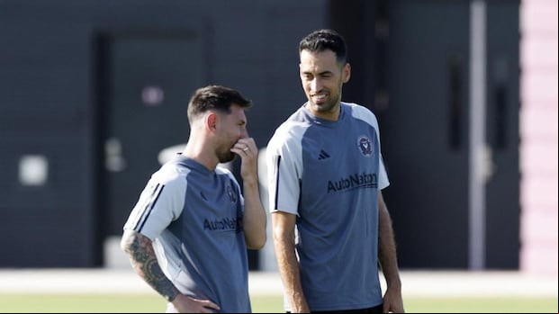 Messi y Busquets entrenaron juntos y están listos para debutar en el Inter Miami.
