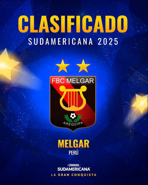 La cuenta oficial de la Copa Sudamericana le dio la bienvenida a Melgar.