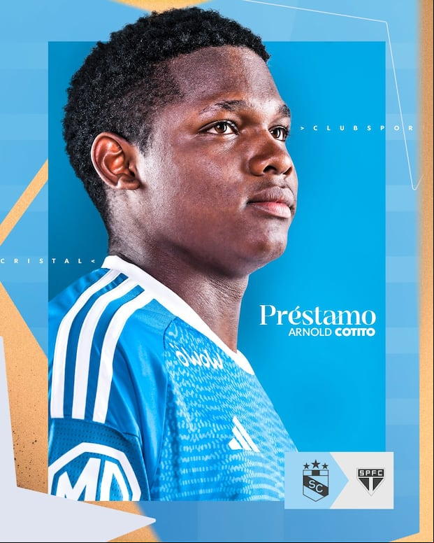 Sporting Cristal anunció que Arnold Cotito es nuevo jugador de Sao Paulo. (Foto: Sporting Cristal)