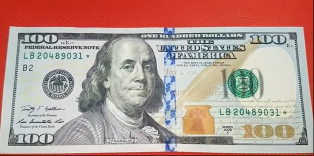 Benjamin Franklin en el billete de 100 dólares (Foto: Beto coin/YouTube)