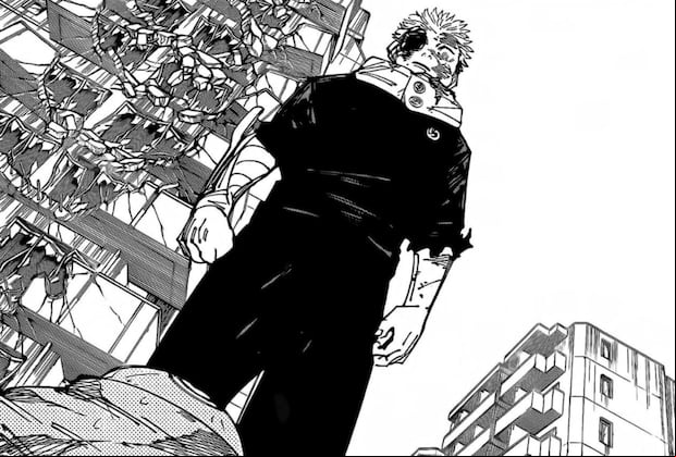 Itadori mira a un derrotado Sukuna en el episodio 268 del manga de "Jujutsu Kaisen" (Foto: Shueisha)