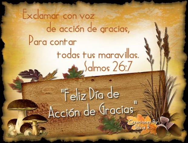 Imágenes para compartir por el Día de Acción de Gracias. (Foto: Internet)
