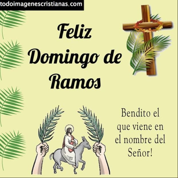 Las mejores frases, mensajes e imágenes para compartir este Domingo de Ramos (Foto: Internet).