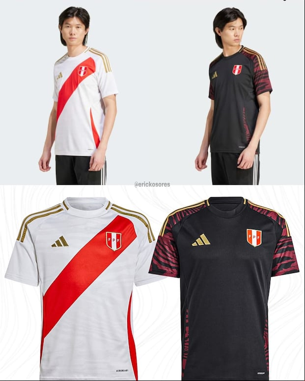 Así luciría la nueva camiseta de la Selección Peruana, con miras a la Copa América 2024. (Foto: @ErickOsores)