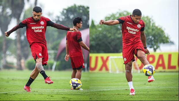 Universitario de Deportes entrenó en Campomar previo a su viaje por duelo ante Comerciantes Unidos. (Foto: Universitario)