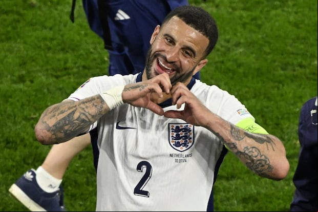Kyle Walker es lateral derecho en la Selección de Inglaterra. (Foto: AFP)