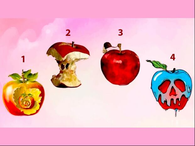 ¿Te sientes marcado por experiencias dolorosas del pasado? Elige una de las manzanas que se muestran en la imagen y descubre qué significa tu elección.