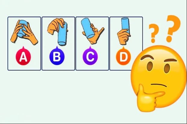 TEST VISUAL | Esta imagen te muestra cuatro formas de sostener un vaso. Elige la que vaya contigo. (Foto: namastest.net)