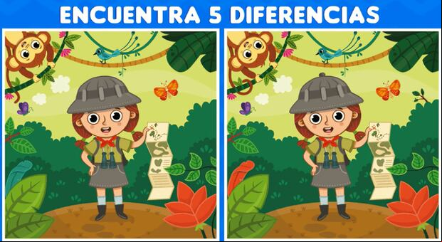 ¿Puedes hallar las 5 diferencias en 10 segundos? ¡Demuestra tu talento para observar! (Foto: Depor)