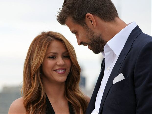Shakira y Gerard Piqué durante la presentación de la Copa Davis el pasado 5 de septiembre de 2019 en Nueva York, cuando todo era felicidad (Foto: AFP)