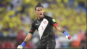 Pedro Gallese fue la figura de Perú en el empate frente a Paraguay. (Foto: AFP)