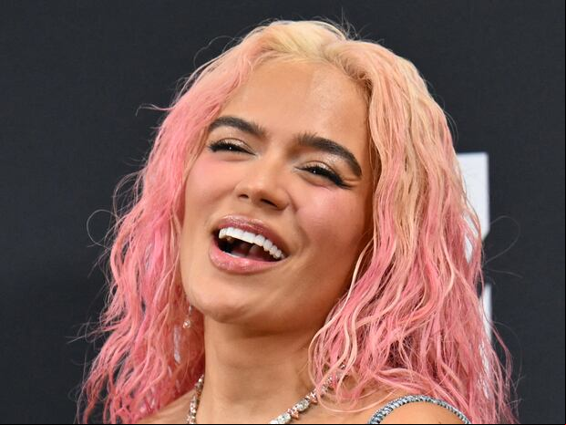 Karol G fue una de las figuras latinas presente en los MTV VMAs 2023 (Foto: AFP)