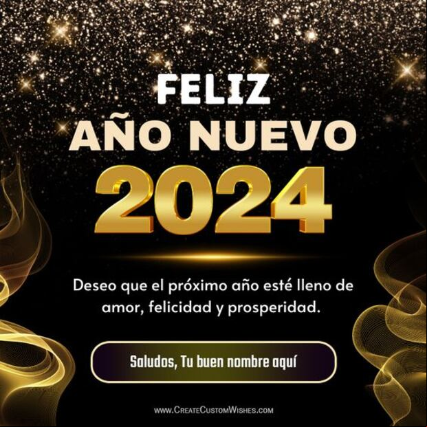 Imágenes de Año Nuevo 2024 para dedicar, saludar y compartir (Foto: Pinterest)