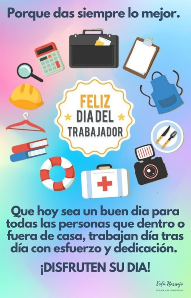 Imágenes Día del Trabajador 2024: postales con mensajes para dedicar (Foto: Internet)