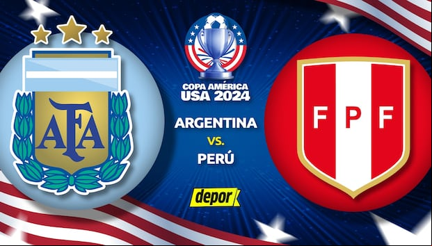Argentina vs Perú por la fecha 3 de la Copa América 2024. (Diseño: Depor).