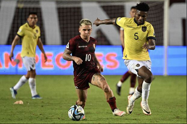 Ecuador and Venezuela face off on Matchday 13 of the 2026 South American Qualifiers at the Rodrigo Paz Delgado Stadium in Quito. (Photo: AFP)
