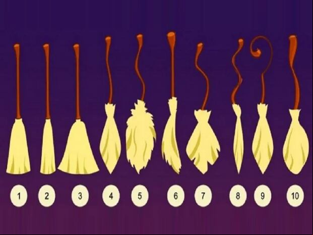 TEST VISUAL | Esta imagen te muestra 10 escobas diferentes. Tienes que escoger una. (Foto: namastest.net)