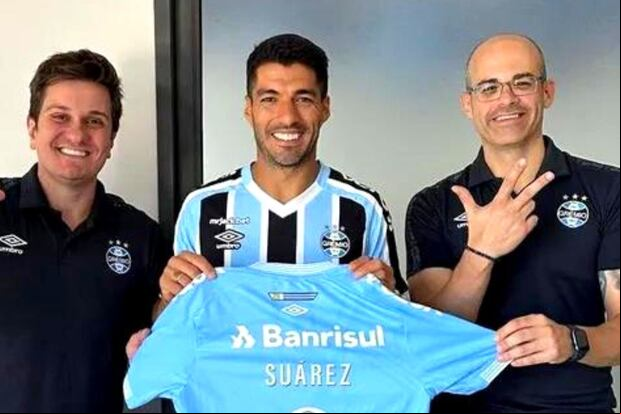 Luis Suárez tiene contrato con Gremio hasta 2024. (@gremio)