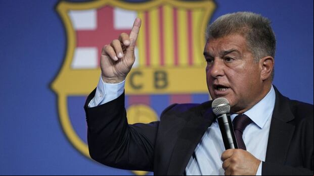 Joan Laporta ya sabe cuánto debe pagar por la llegada de Luis Díaz al Barça. (Foto: EFE)