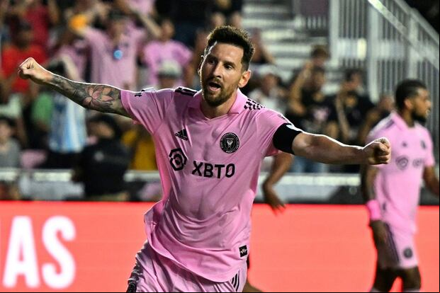 Lionel Messi marcó dos goles en el triunfo de Miami sobre Atlanta. (Foto: AFP)