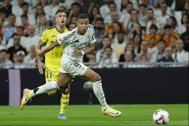 Kylian Mbappé juega su primera temporada en el Real Madrid, al que llegó desde el PSG como agente libre. (Foto: EFE)