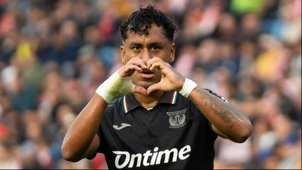 Renato Tapia suma ya 17 partidos con el Leganés y 1 gol en su haber. (Foto: Leganés)