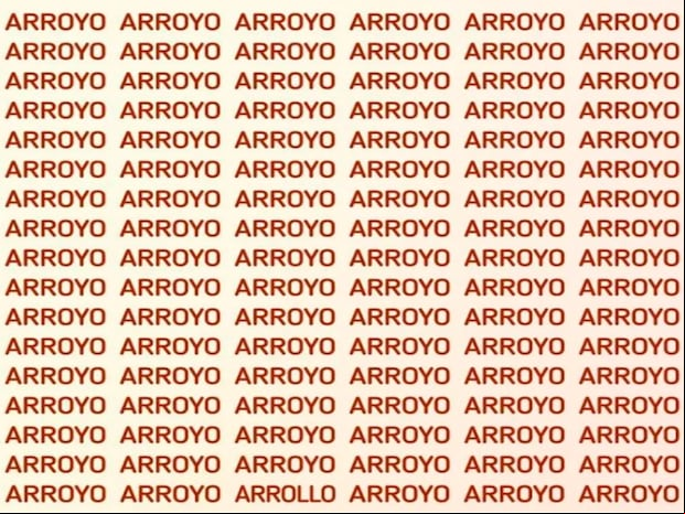 Tienes que encontrar la palabra arrollo en esta imagen de la sopa de letras.| Foto: genial.guru