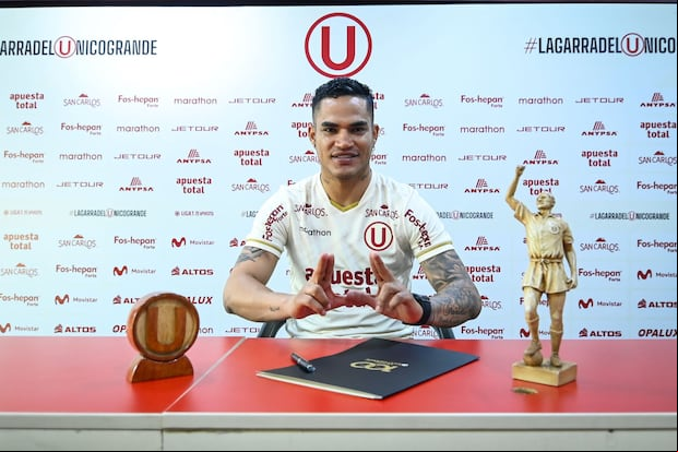 Universitario le dio la bienvenida a Anderson Santamaría por todo el 2025.