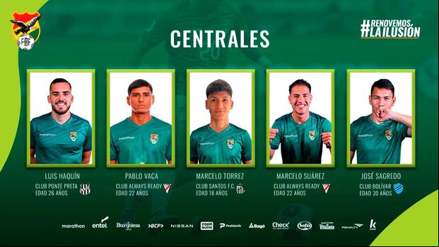 Lista de la Selección de Bolivia para las fechas 7 y 8 de las Eliminatorias 2026. (Foto: Bolivia)