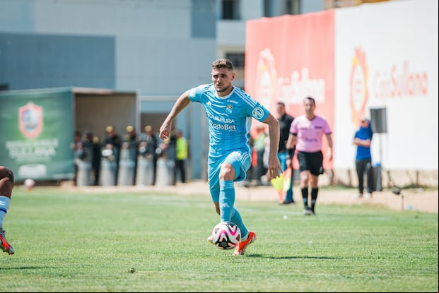 Nicolás Pasquini en la derrota de S. Cristal en Sullana. (Foto: Sporting Cristal)