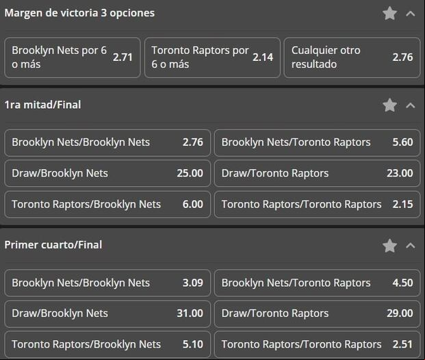 Solbet Cuotas de Apuestas