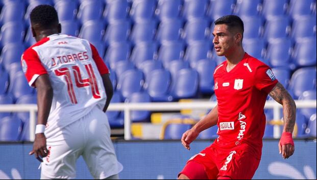 Luis Ramos debutó con América de Cali en el partido contra Independiente Santa Fe por la Liga BetPlay (Foto: América de Cali).