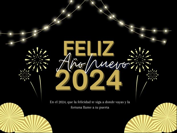 Un saludo por Año Nuevo: "En el 2024, que la felicidad te siga a donde vayas y la fortuna llame a tu puerta". (Foto: Depor)