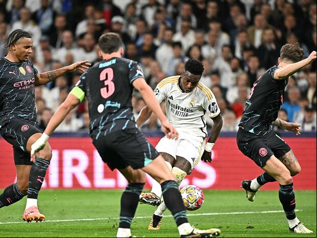Real Madrid y Manchester City empataron 3-3 en el partido de ida de la UEFA Champions League. (Foto: AFP)