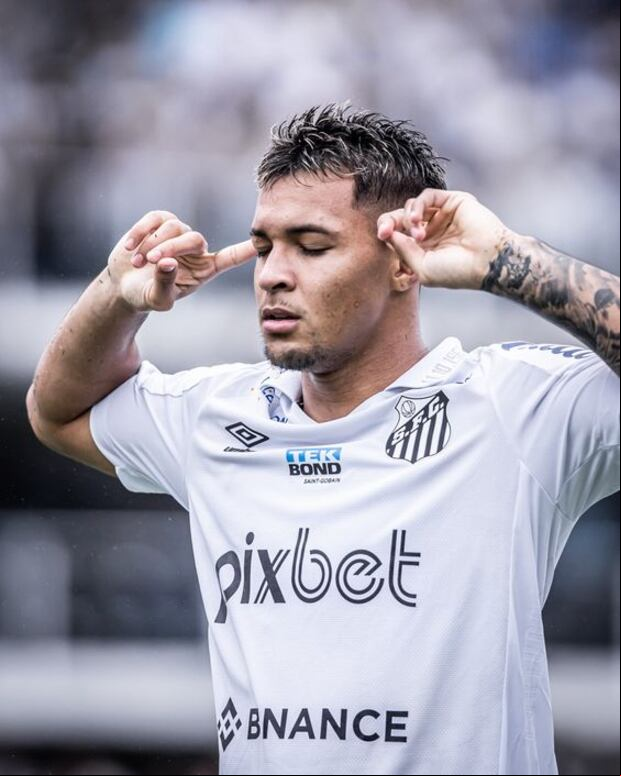 Marcos Leonardo es el goleador del Santos en el Brasileirao. (Foto: Santos)