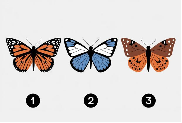 Elige una de las mariposas en la imagen para descubrir cómo te ven las personas (Foto: Depor).