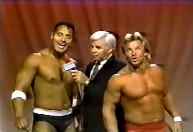 Dwayne Johnson fue Flex Kavana, Rocky Maivia y finalmente The Rock (Foto: WWE)
