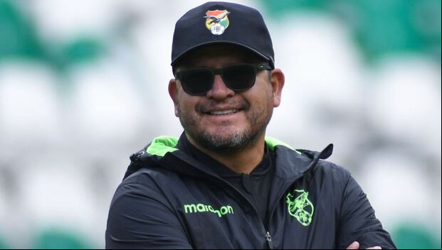 Óscar Villegas habló en la previa de los entrenamientos de Bolivia en Matute. (Foto: FBF)